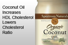 Lower Cholesterol Ratio With Coconut Oil