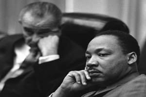 Martin Luther King And Lyndon Johnson - A War On Poverty