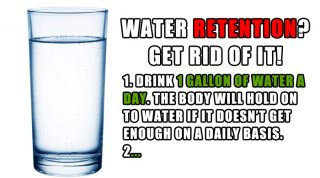 Water Retention: Get Rid Of It!
