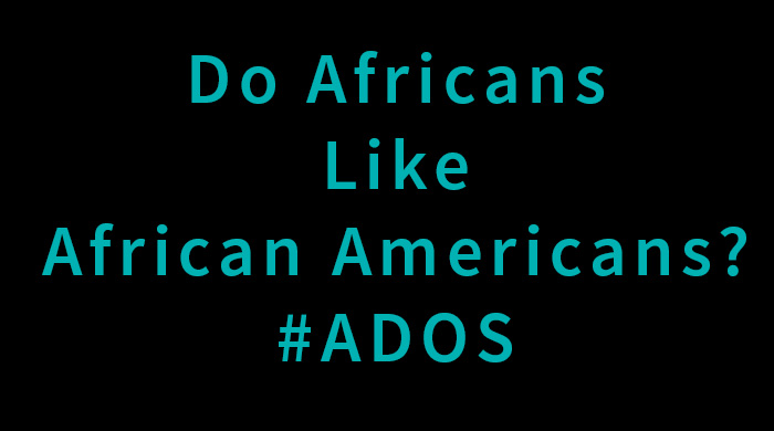 Do Africans Dislike African Americans? #ADOS
