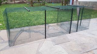 wire mesh rabbit cage